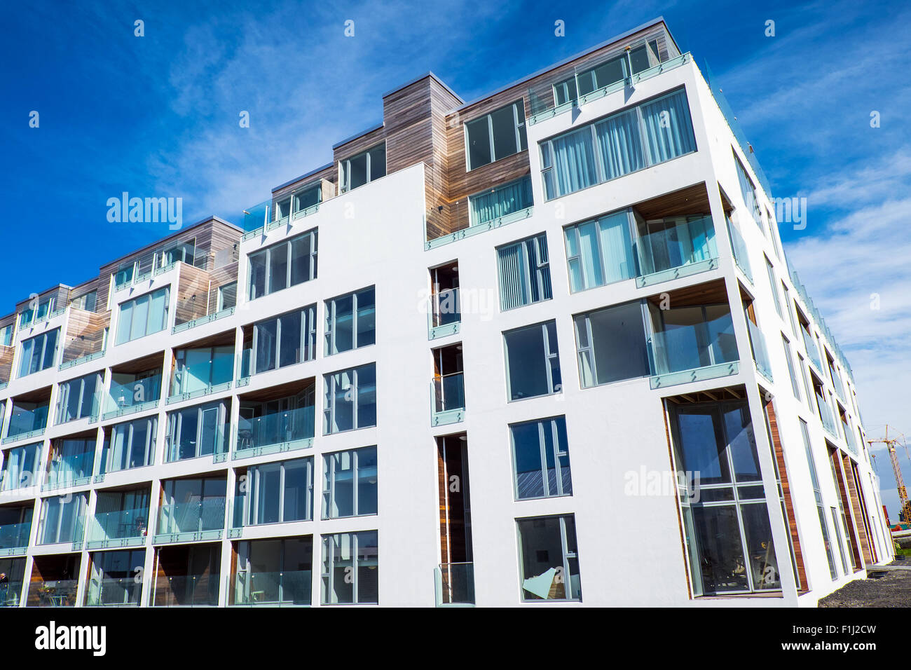 Modern apartment building seen in Reykjavik, Iceland Stock Photo - Alamy