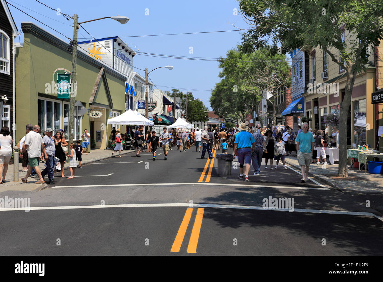 Street fair Greenport Long Island New York Stock Photo Alamy