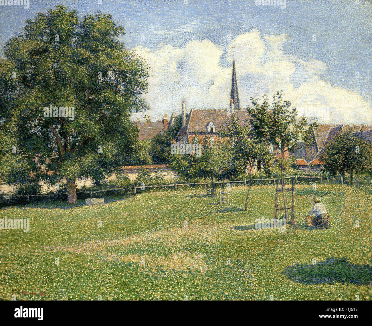 Camille Pissarro — Giclee Fine Art Print 1898 "The Artist's Garden at Eragny" 