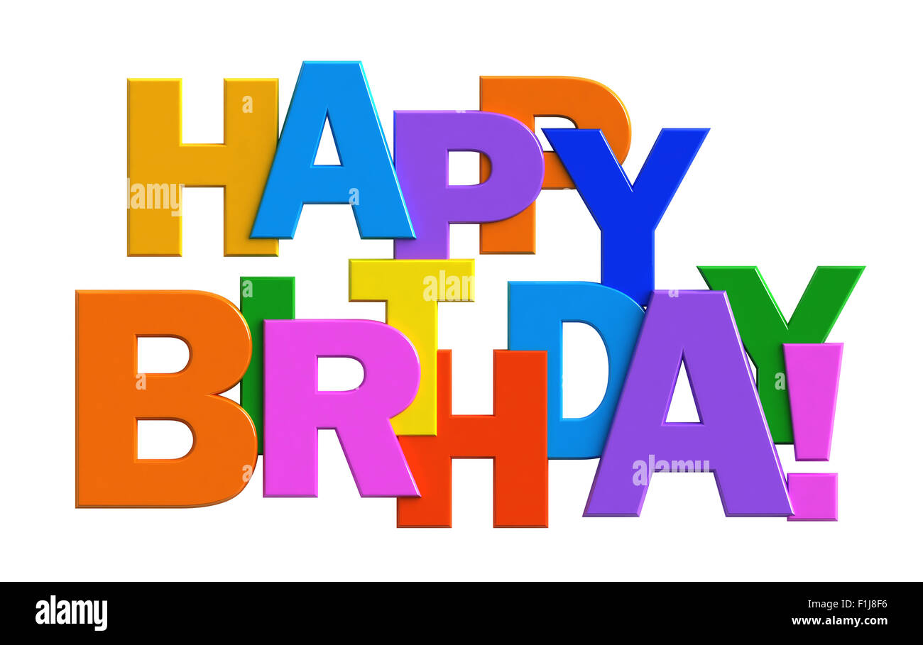 Happy birthday sticker hi-res stock photography and images - Alamy