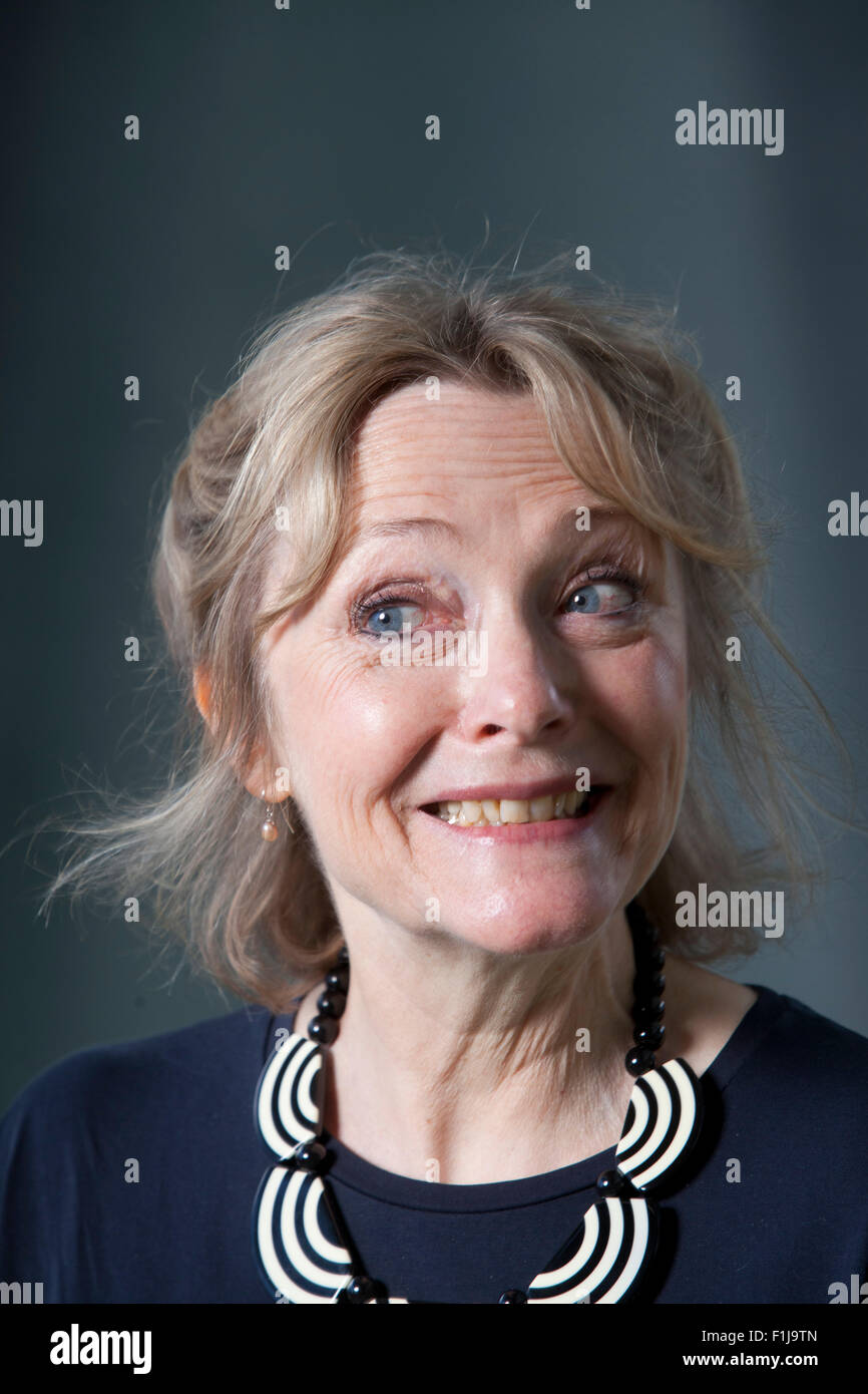 Lennie Goodings, publisher for Virago press. Edinburgh International Book Festival 2015. Edinburgh, Scotland. 15th August 2015 Stock Photo