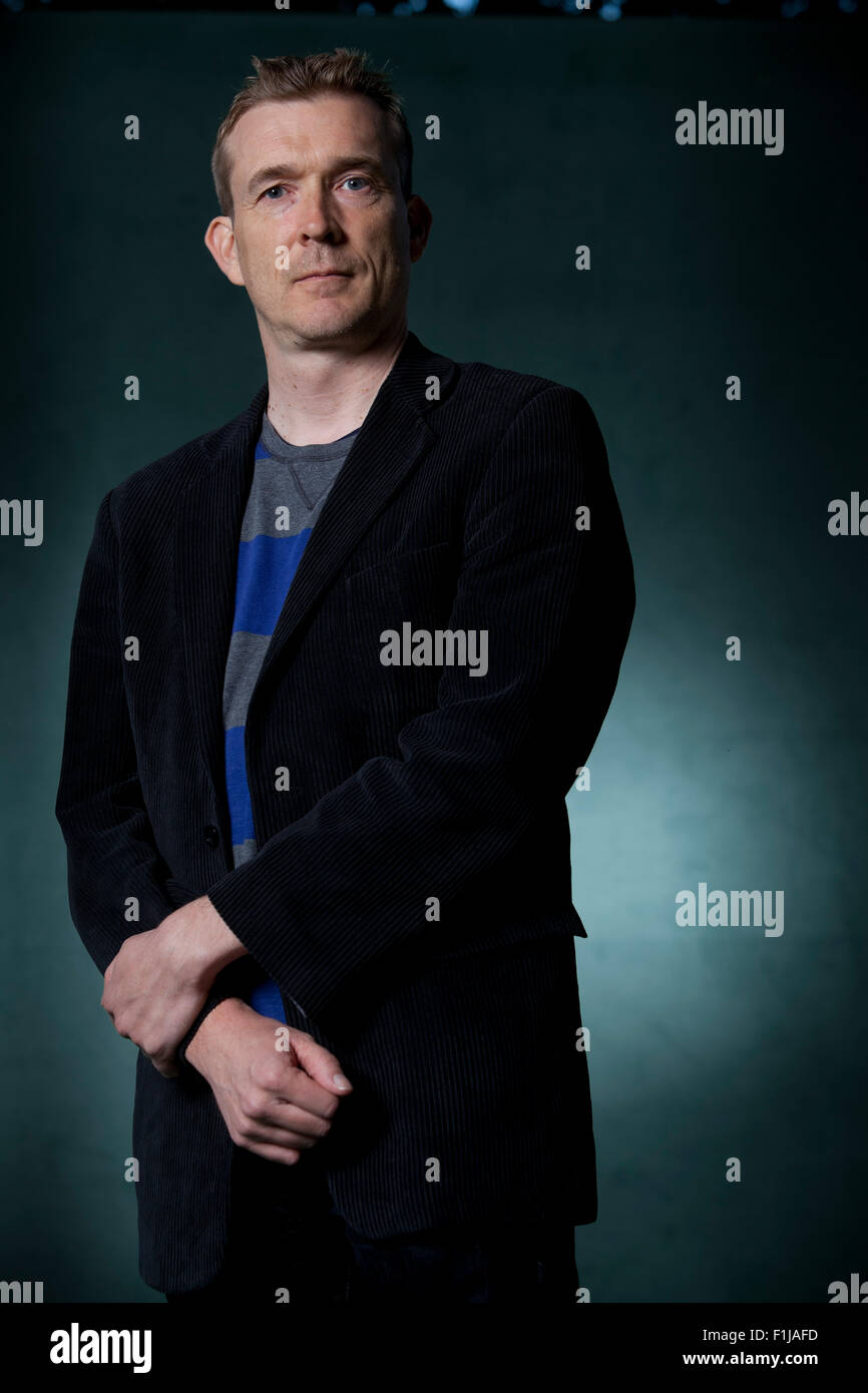 David Stephen Mitchell, the English novelist, at the Edinburgh