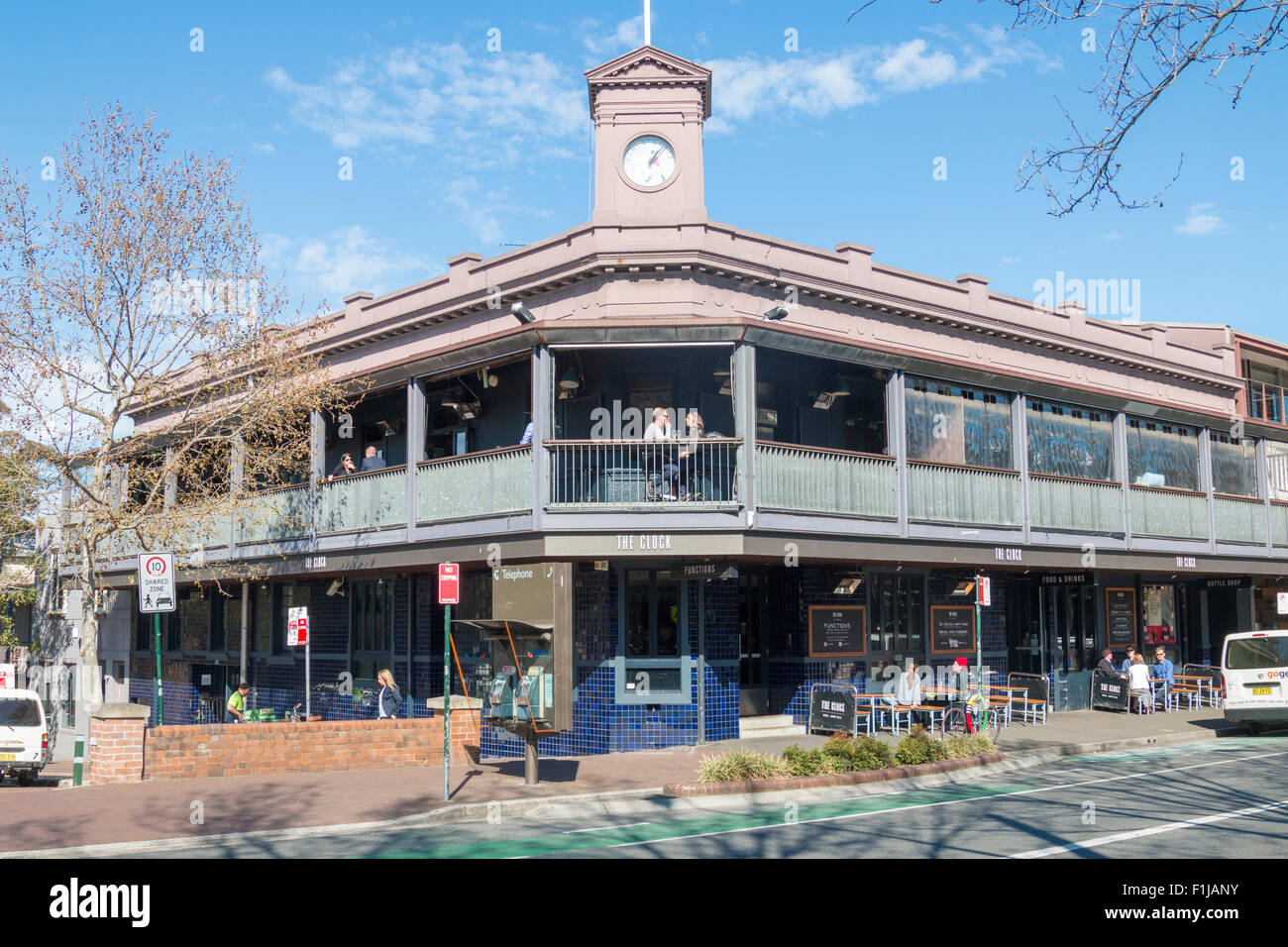 Clock bar pub hotel in Crown street,Surry Hills,Sydney,Australia Stock Photo