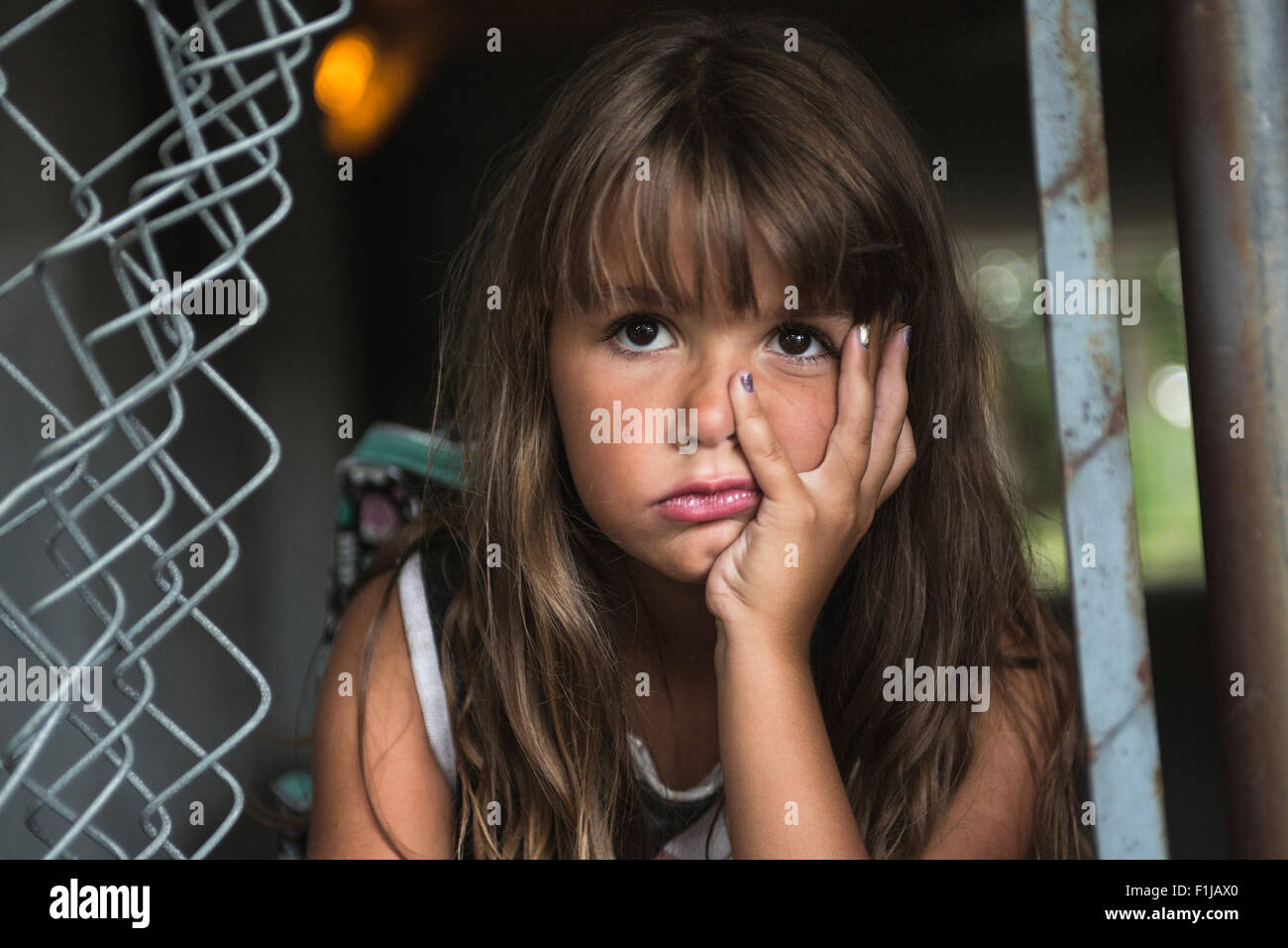 eight years old school girl Stock Photo - Alamy