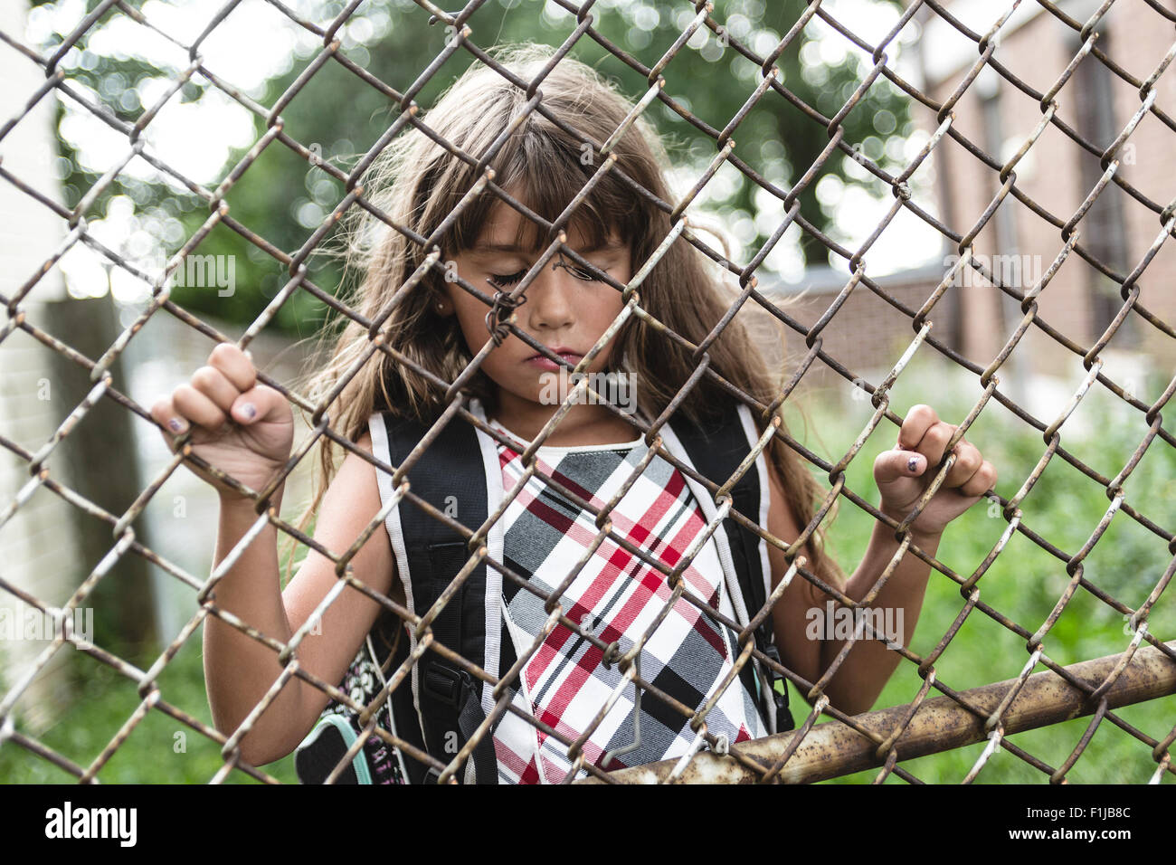eight years old school girl Stock Photo - Alamy