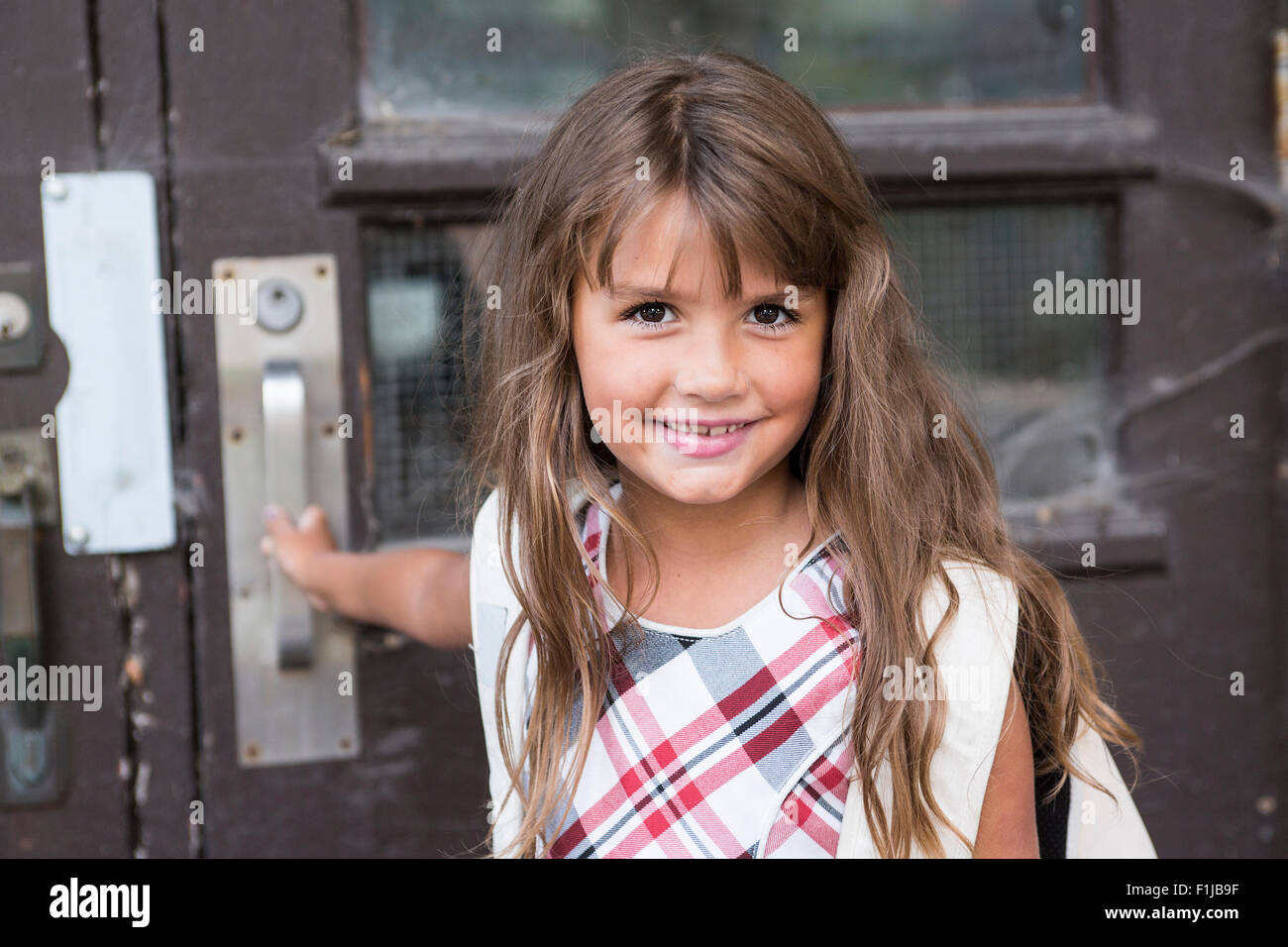 eight years old school girl Stock Photo - Alamy