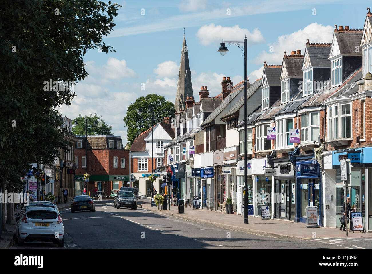 High Street, Weybridge, Surrey, England, United Kingdom Stock Photo