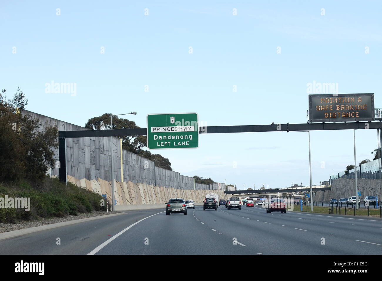 Eastlink Freeway Melbourne Victoria Australia Stock Photo