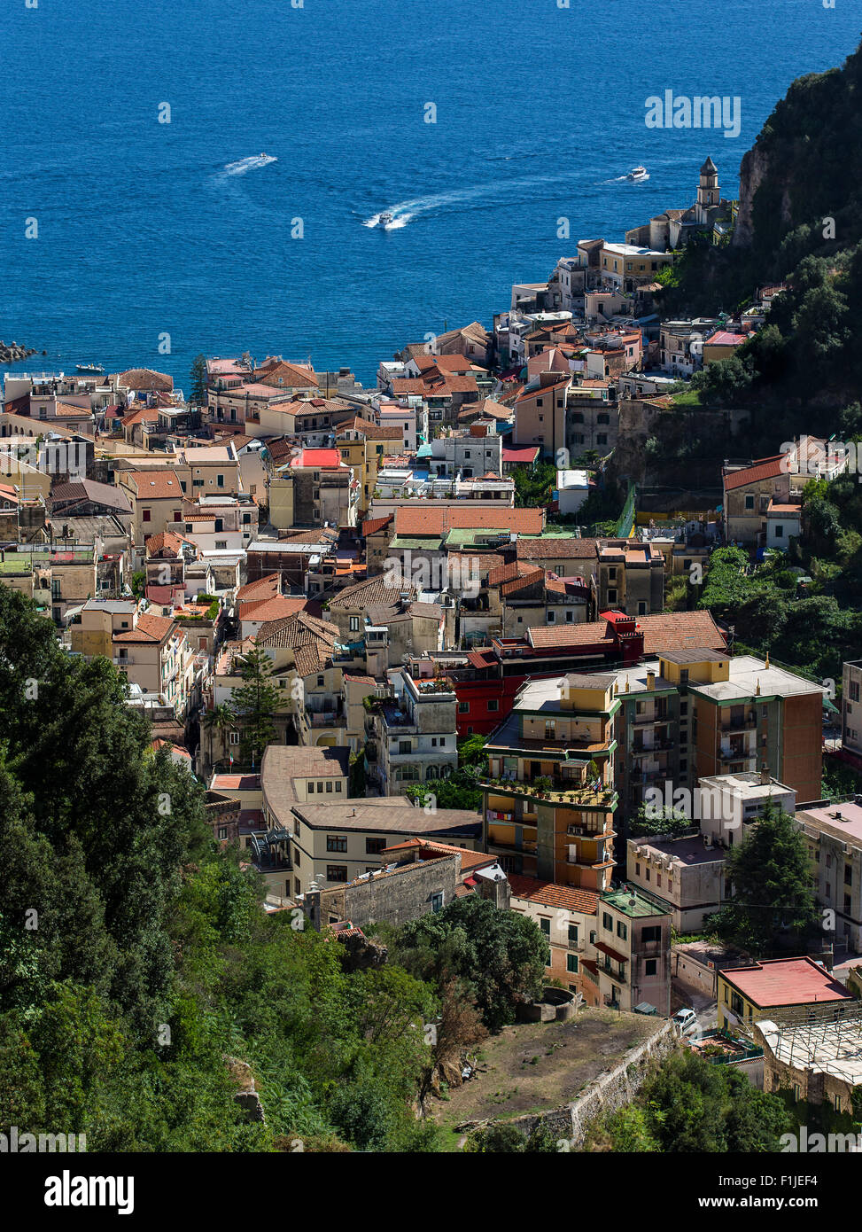 Panoramic view of the town of Amalfi in the province of Salerno, Italy Stock Photo Alamy