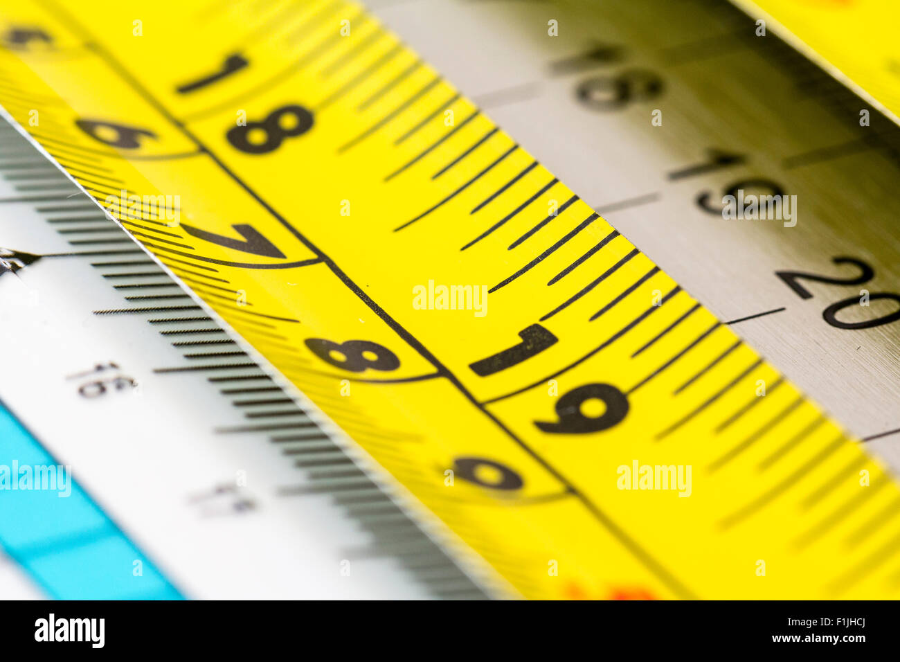 Steel tape measure in inches hi-res stock photography and images - Alamy