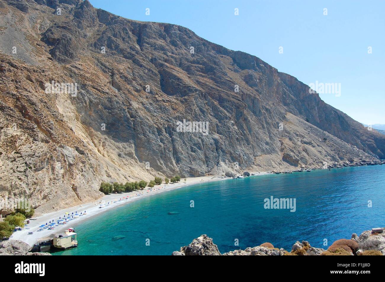 Sweetwater beach on the southern coast of Crete Stock Photo Alamy
