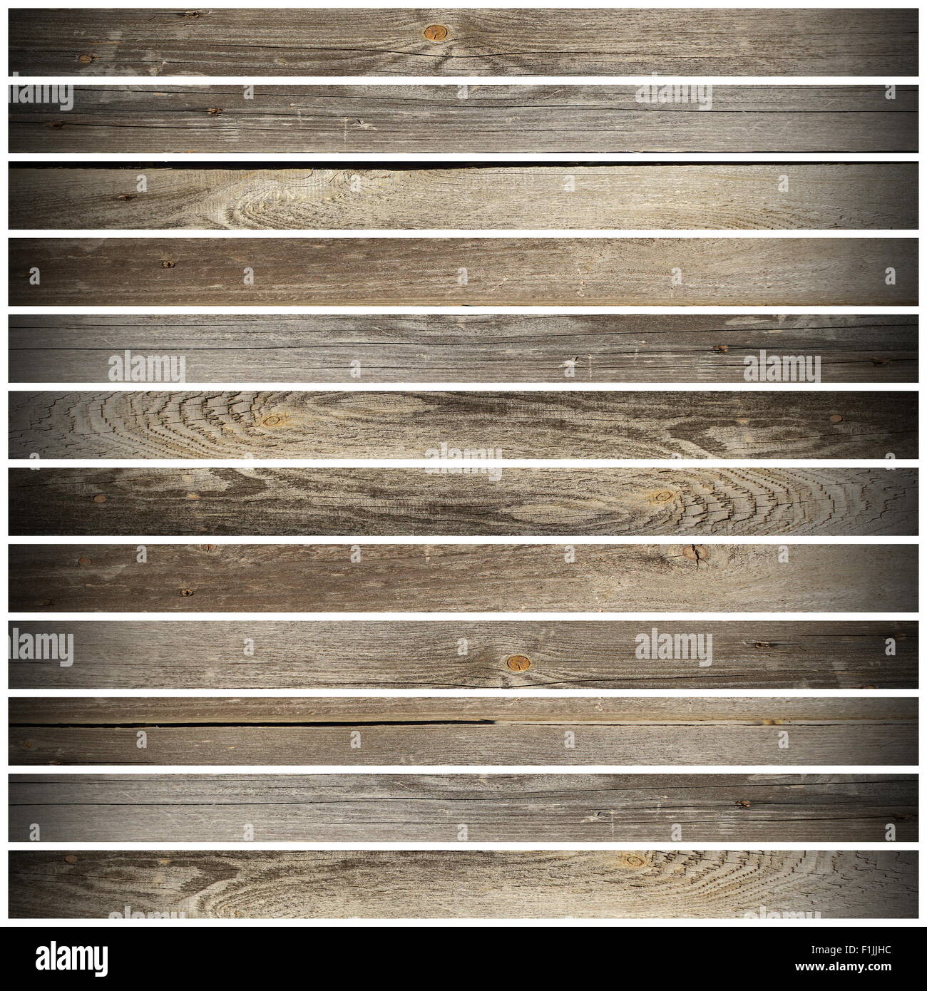 background with old wooden planks over white forming floor design Stock Photo
