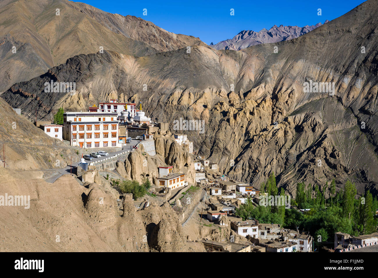 Lamayuru Gompa, a very old monastery,