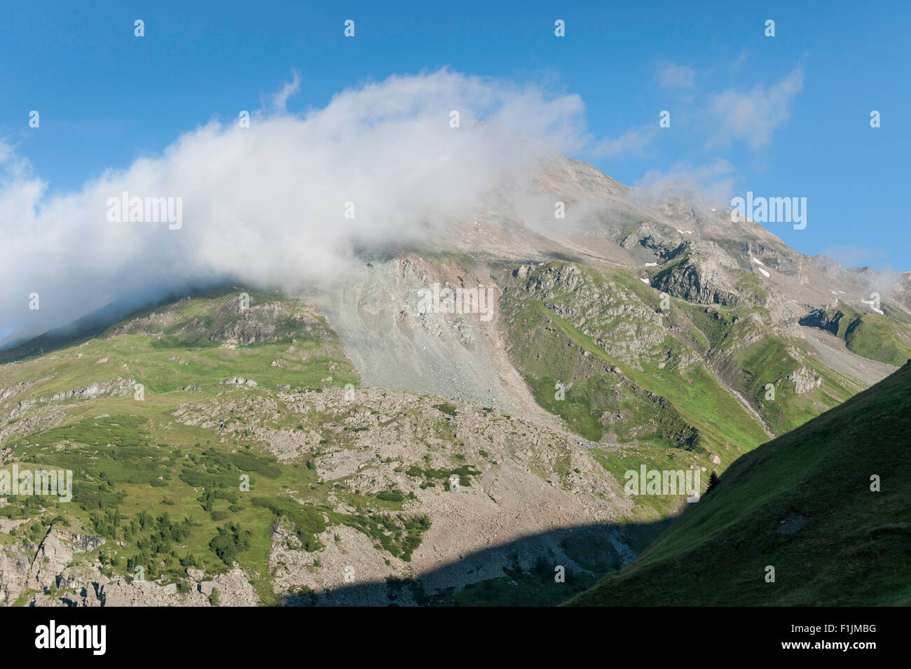 hiking in the alps of Austria Stock Photo - Alamy