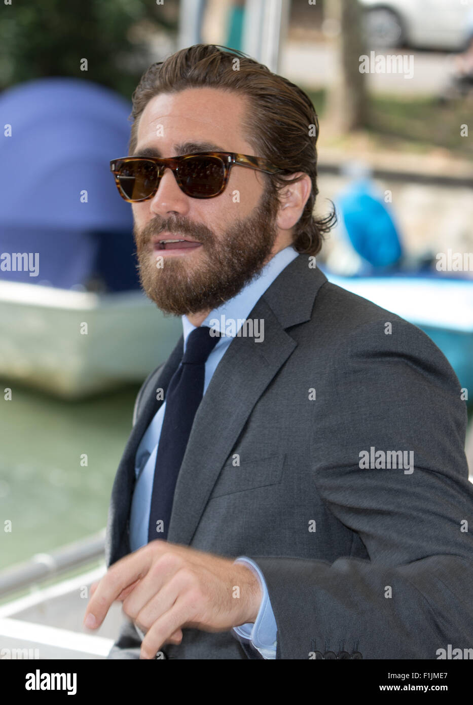 Venice Italy 02nd Sep 2015 Actor Jake Gyllenhaal Arrives For