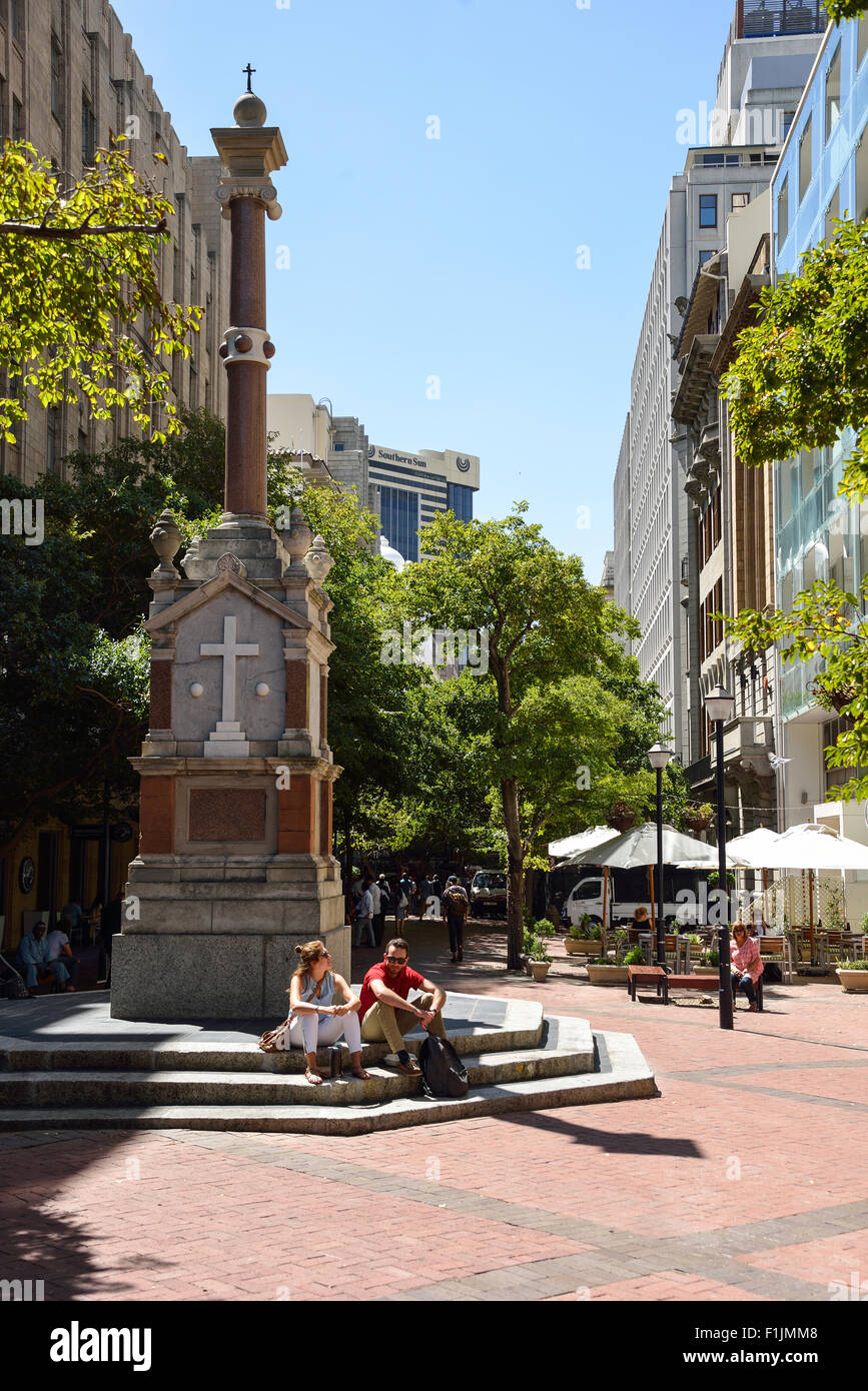 Pedestrianised St George's Mall, Cape Town, Western Cape Province, Republic of South Africa Stock Photo