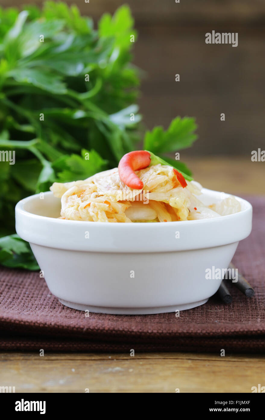 traditional Korean spicy taste pickled cabbage (kimchi Stock Photo - Alamy