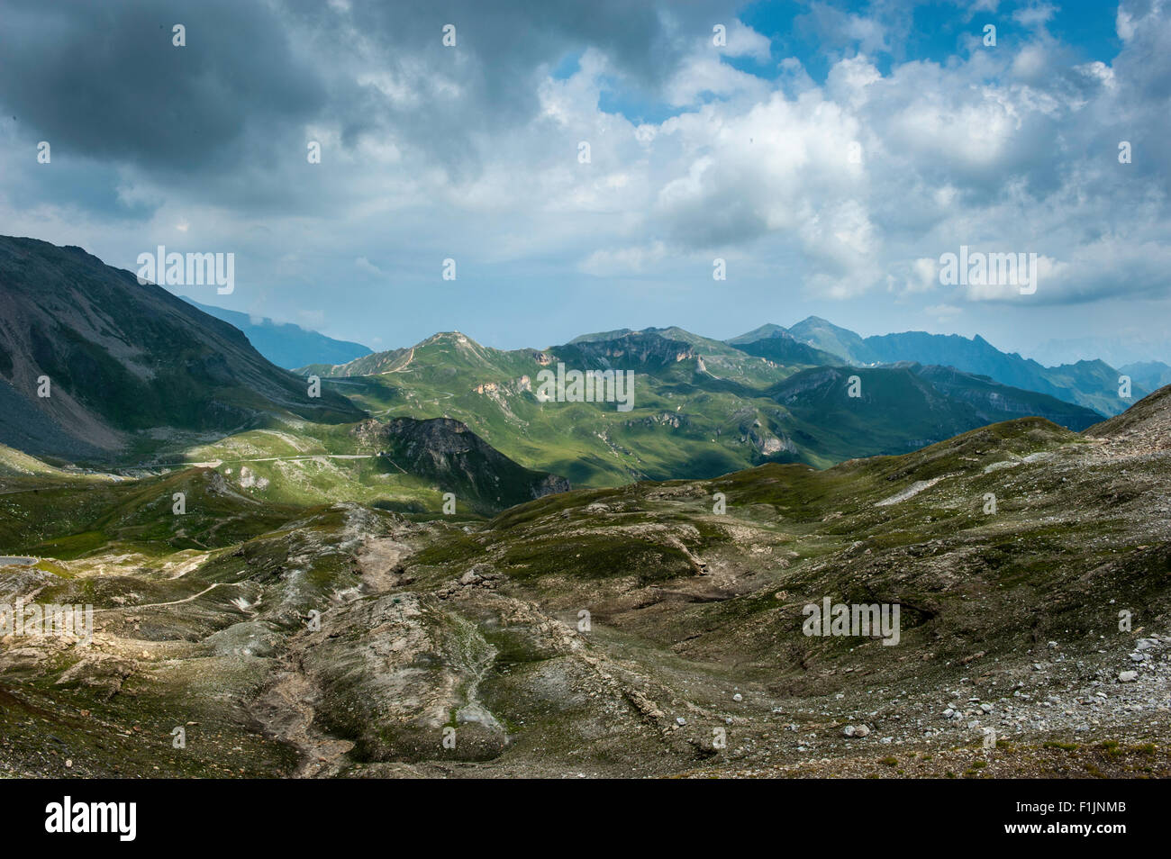 hiking in the alps of Austria Stock Photo - Alamy