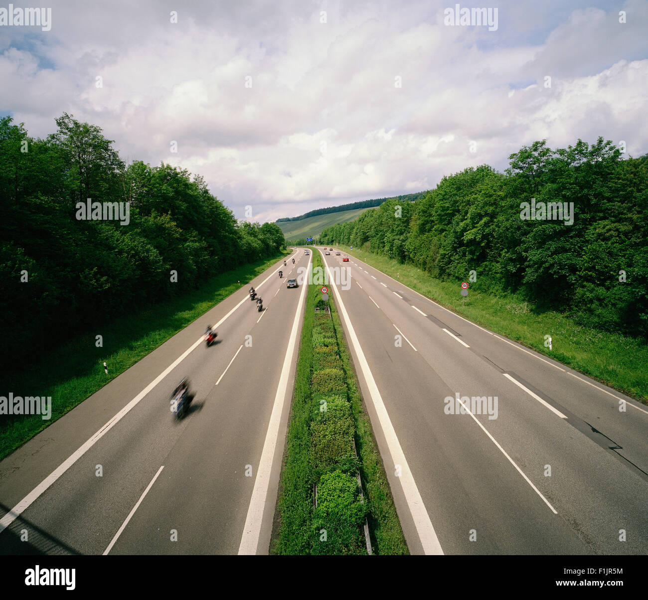 The Autobahn, Germany Stock Photo