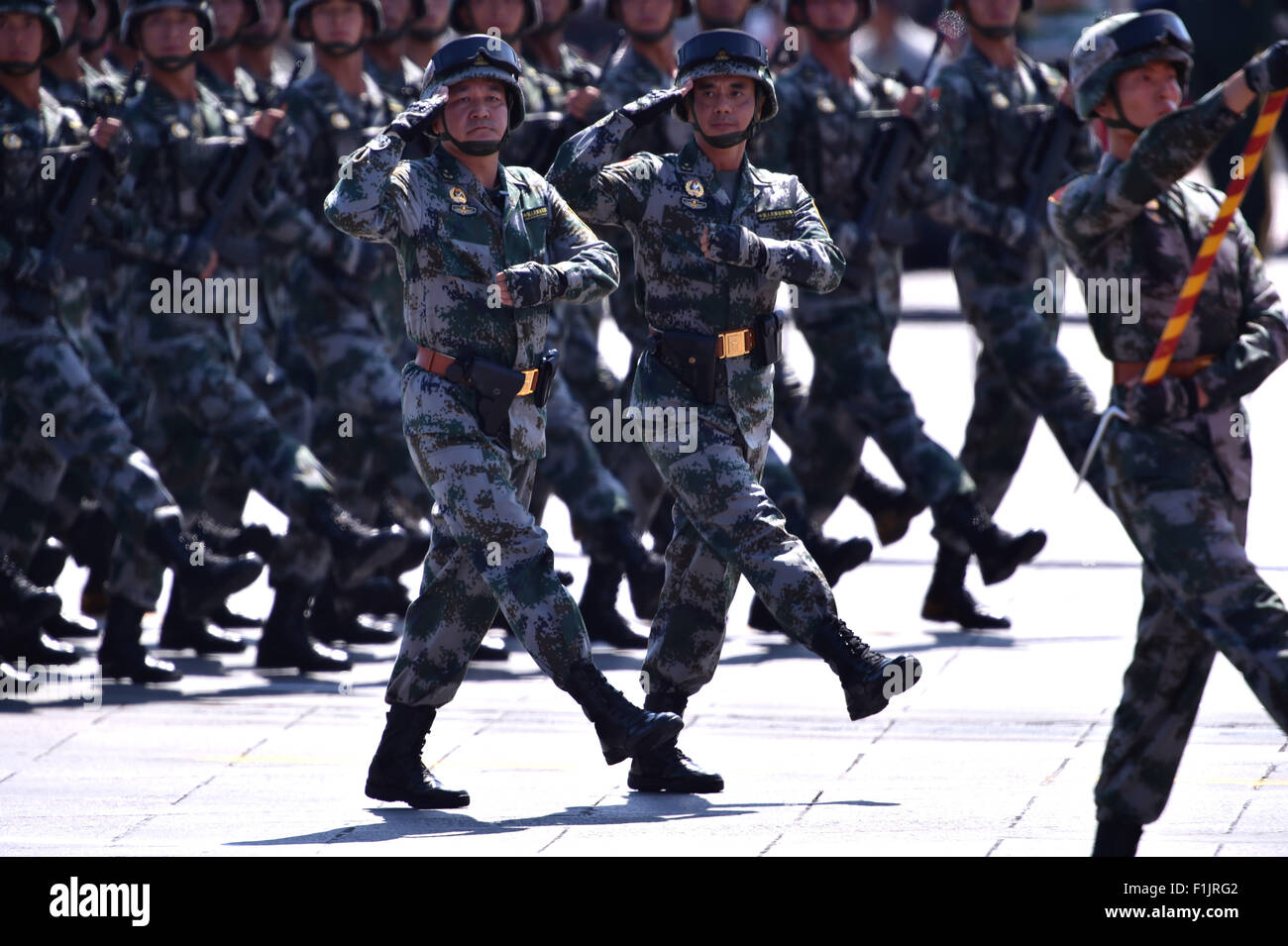 Beijing, China. 3rd Sep, 2015. The phalanx honoring heroes of 