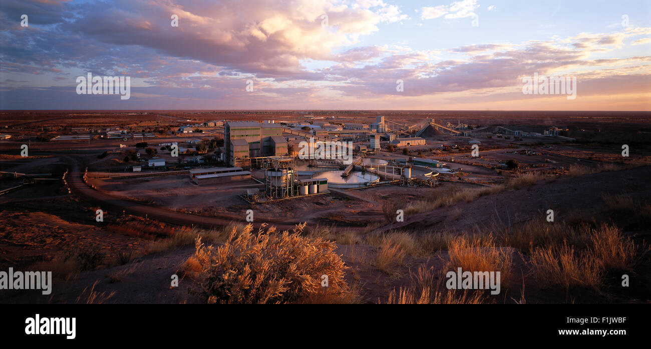 Arial view of factory, Venetia Diamond mine, Limpopo Province, South Africa Stock Photo