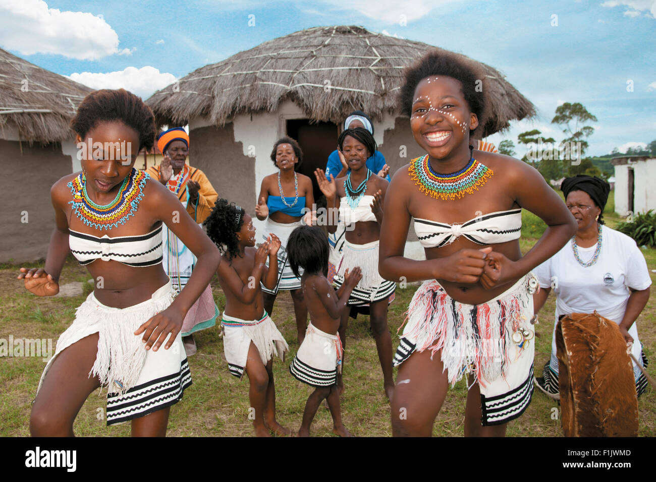Xhosa dancers Stock Photo