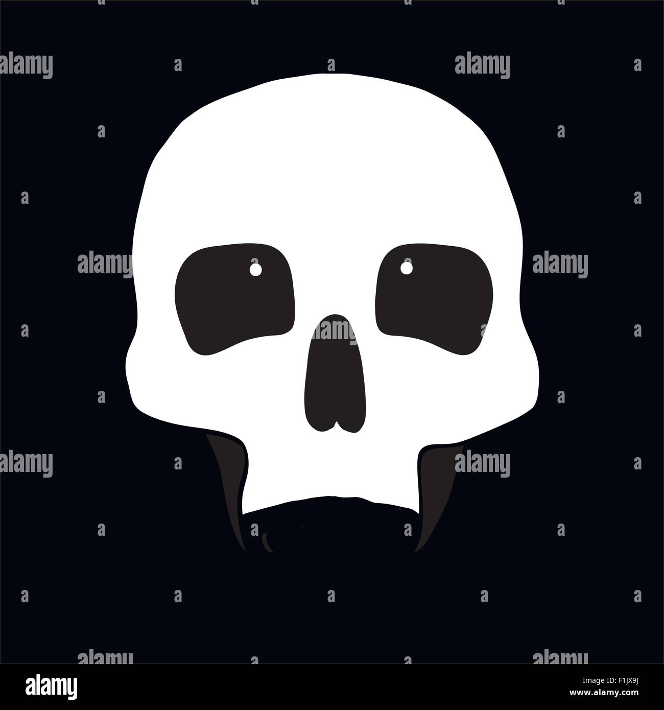 Illustration of a human skull Stock Vector Image & Art - Alamy