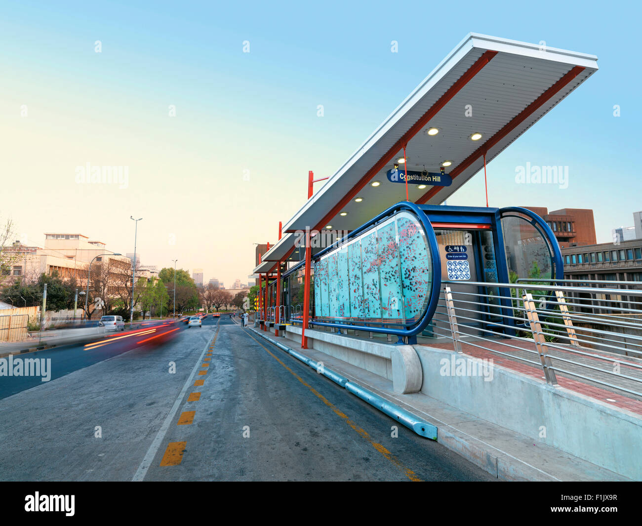 Bus Rapid Transit (BRT) system, Johannesburg Stock Photo