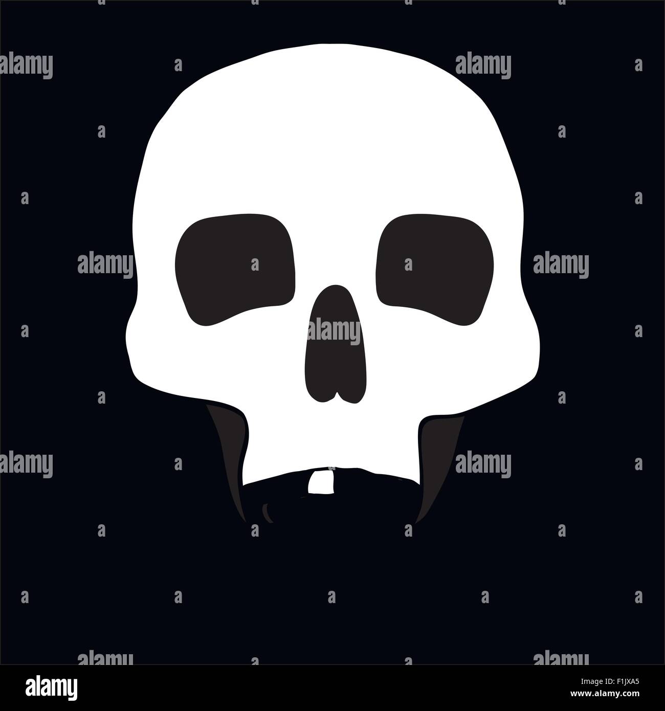 Illustration of a human skull Stock Vector Image & Art - Alamy