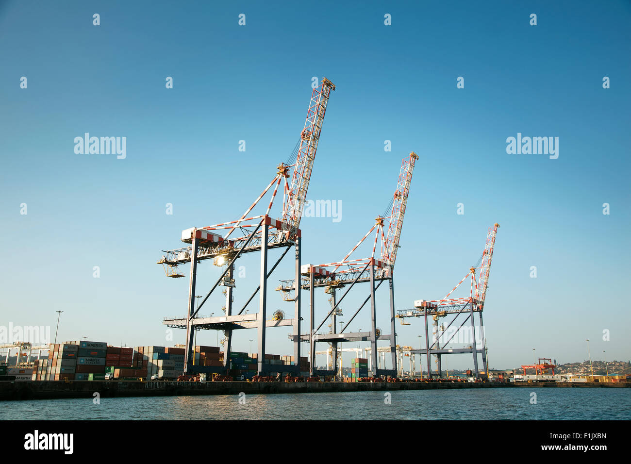 Cranes, Durban Harbour Stock Photo Alamy