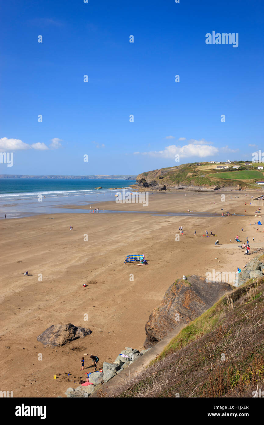 Broad Haven Haverfordwest St Brides Bay  Pembrokeshire Wales Stock Photo