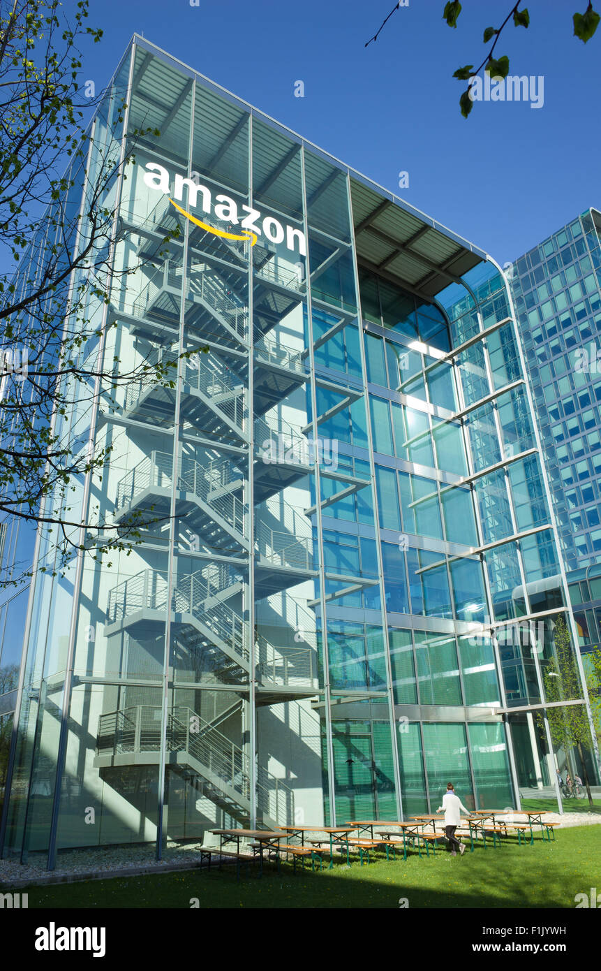 Amazon building Munich Stock Photo - Alamy