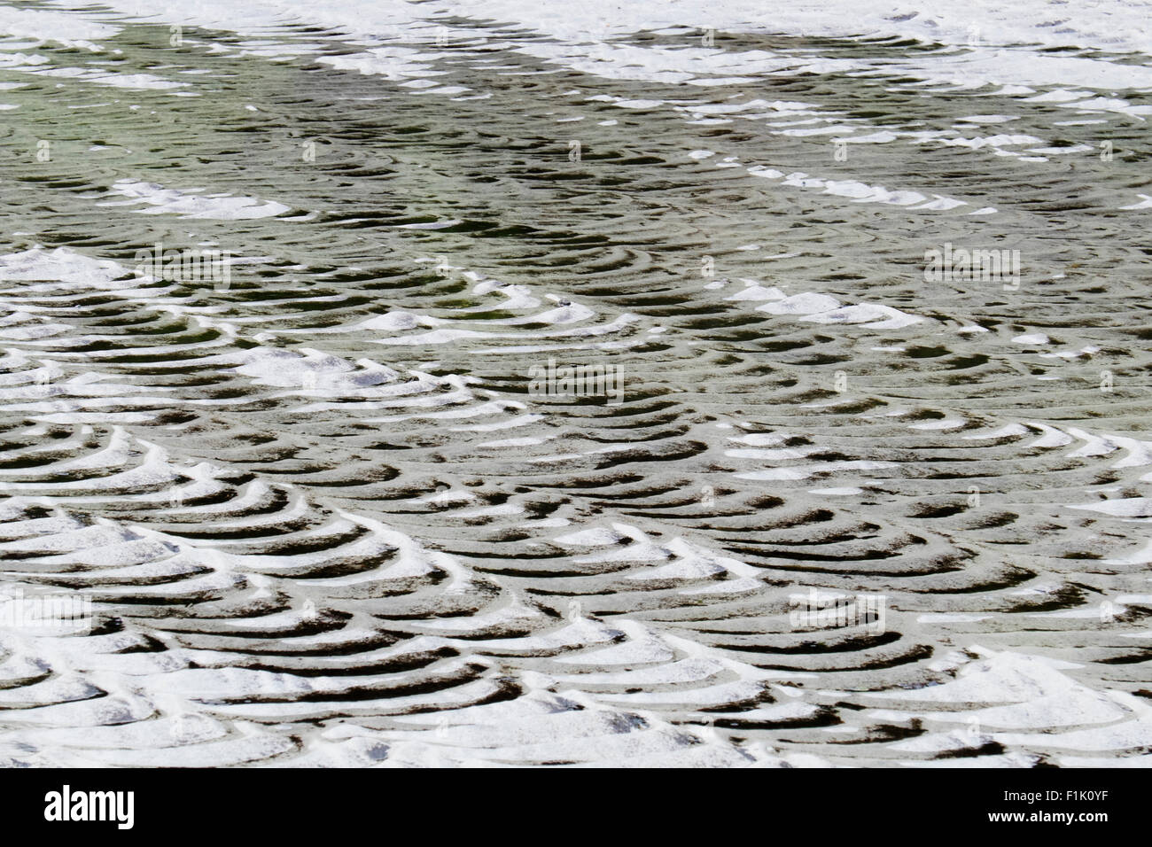Patterns in sandy beach Calgary Bay Isle of Mull Scotland, UK LA007527 Stock Photo