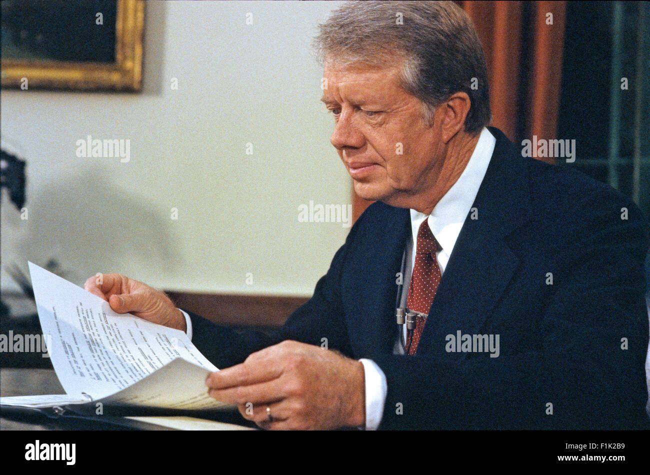 United States President Jimmy Carter delivers his Address to the Nation