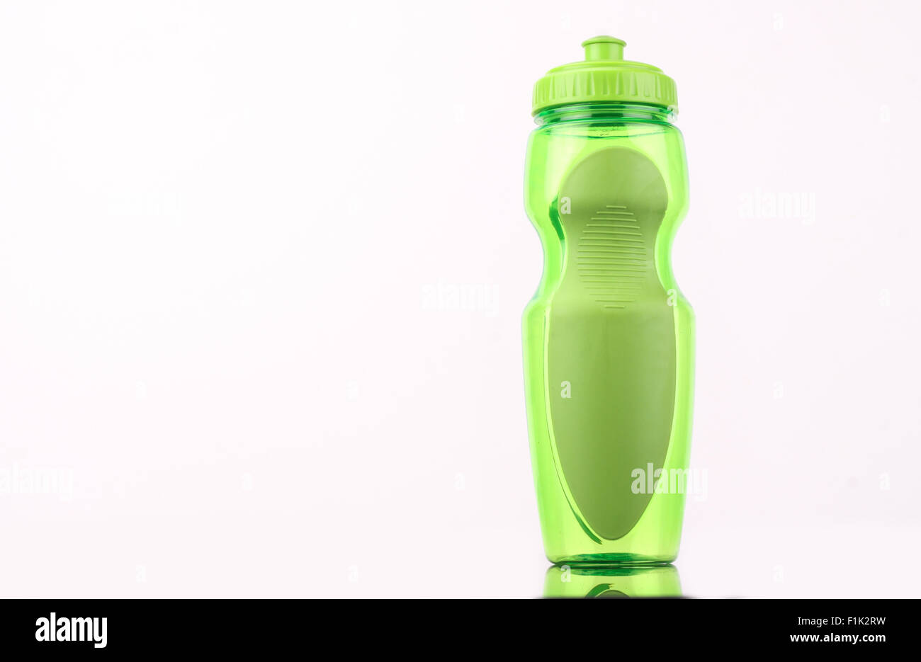 green bottle isolated on white background Stock Photo - Alamy