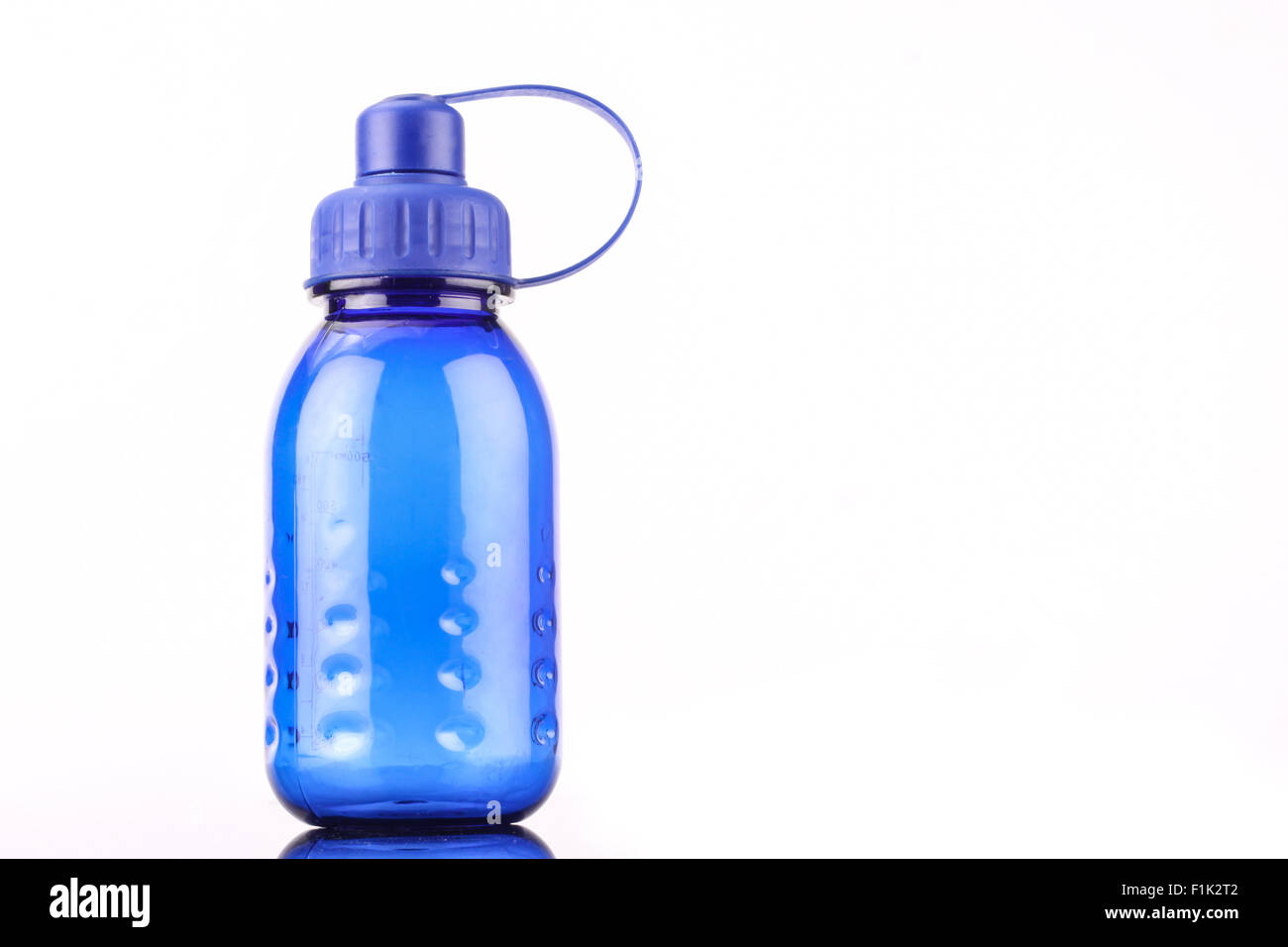 blue bottle isolated on white background Stock Photo - Alamy