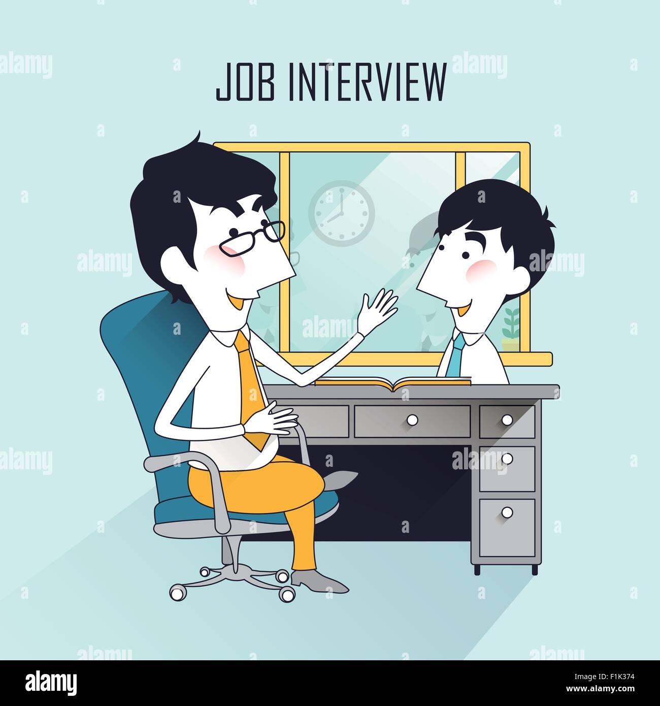Job interview manager in Stock Vector Images Alamy