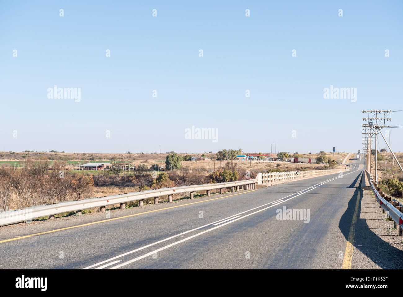 Bridge over the Gariep River (Orange River) near Hopetown in the