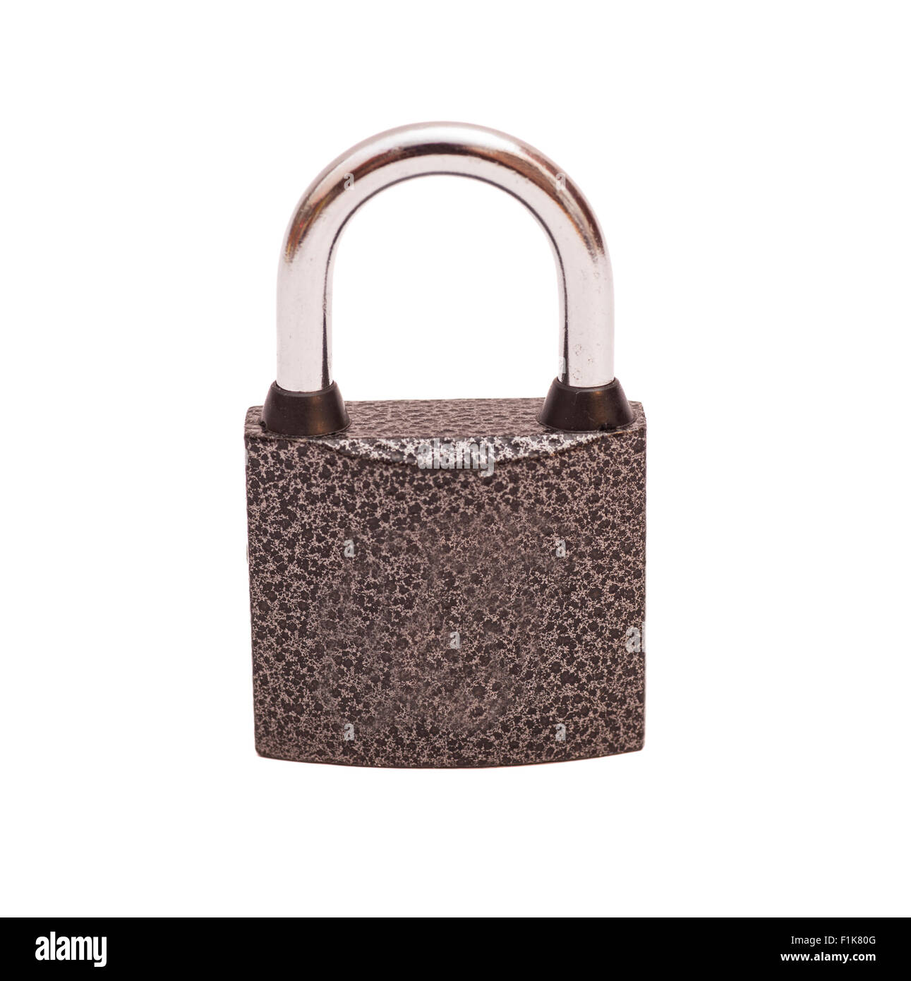 New metal padlock isolated on white background Stock Photo - Alamy