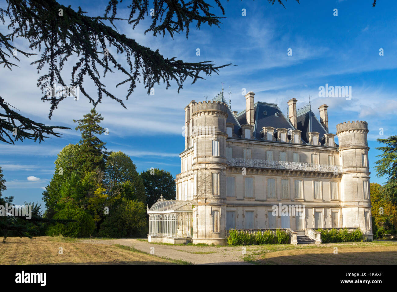 Abandoned French chateau near Bassac, Charente Maritime, south west