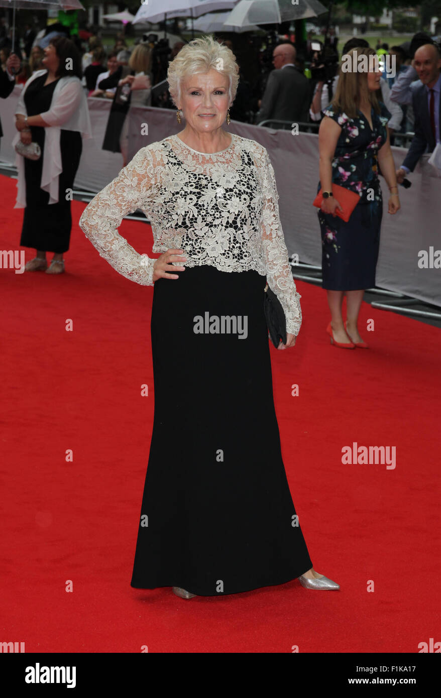 London, UK, 11th Aug 2015: Julie Walters attends the BAFTA tribute to Downton Abbey in London Stock Photo