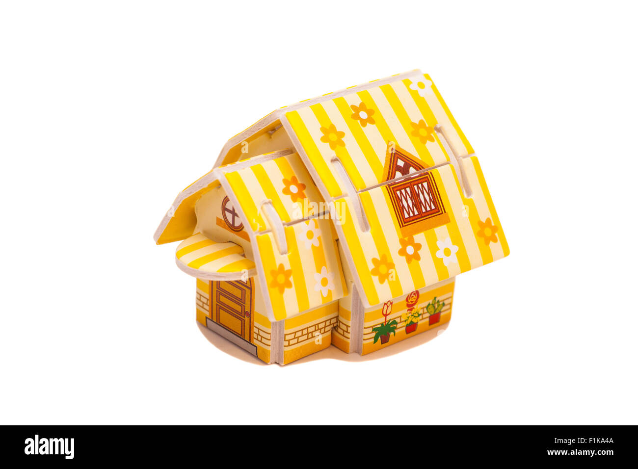 Real Estate Concept.House on white background Stock Photo - Alamy