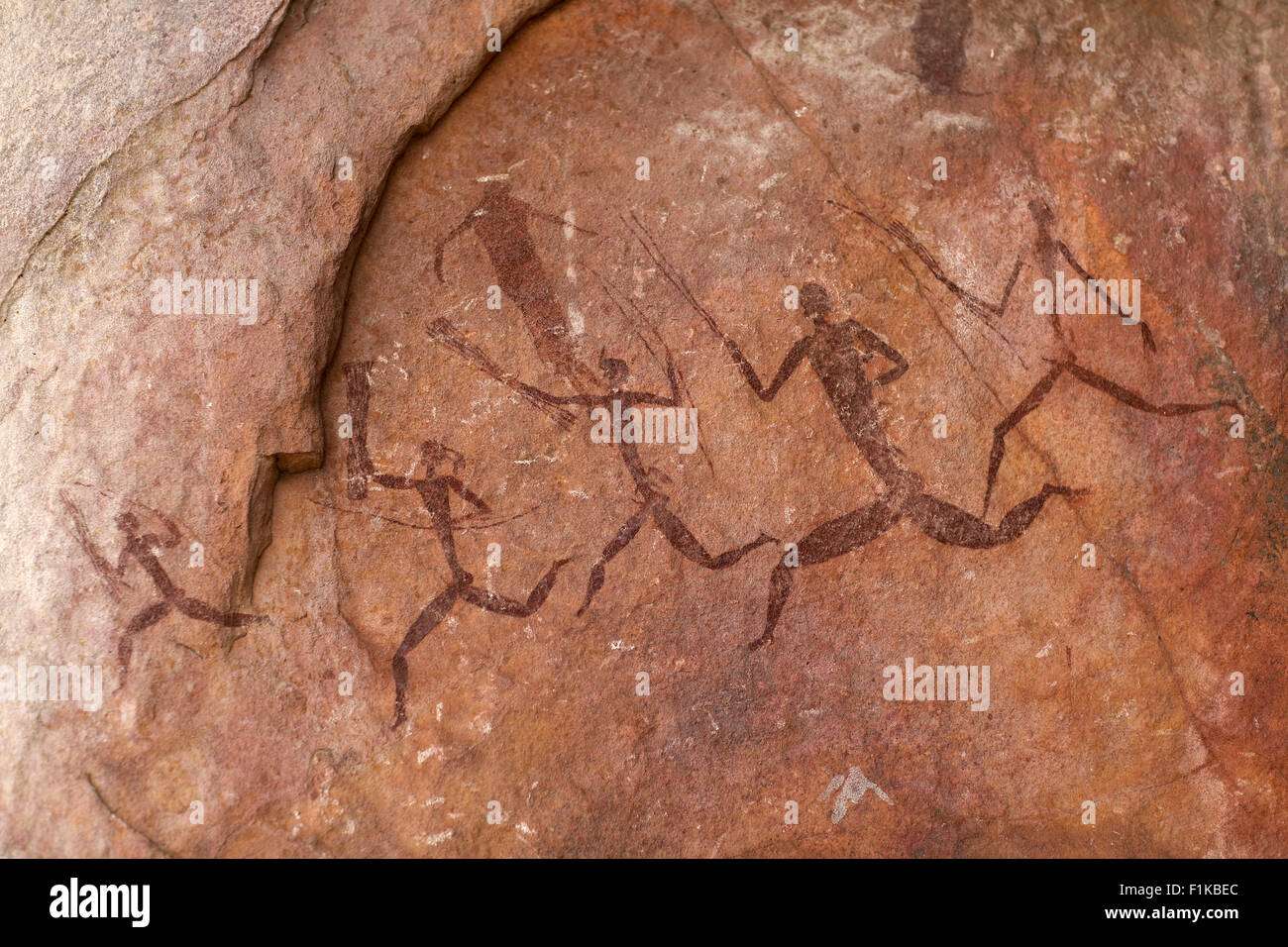 Cave paintings, Zimbabwe Stock Photo