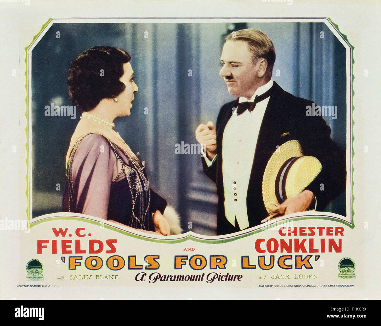 Fools for Luck 002 - Movie Poster Stock Photo