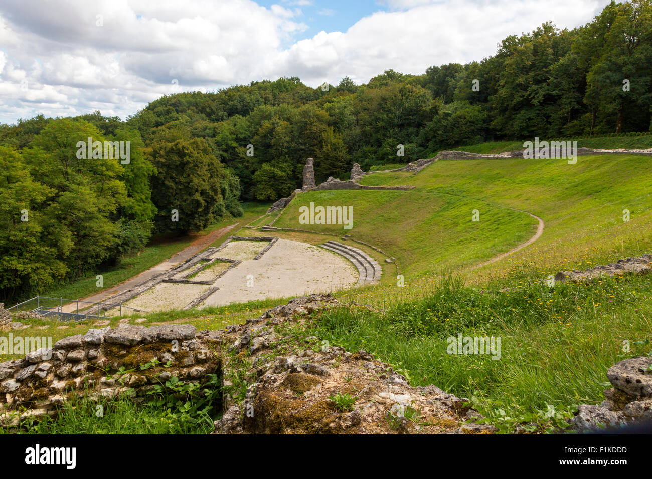 Gallo Roman Theatre, Bouchards, Saint Cybardeaux, Charente Maritime, France Stock Photo