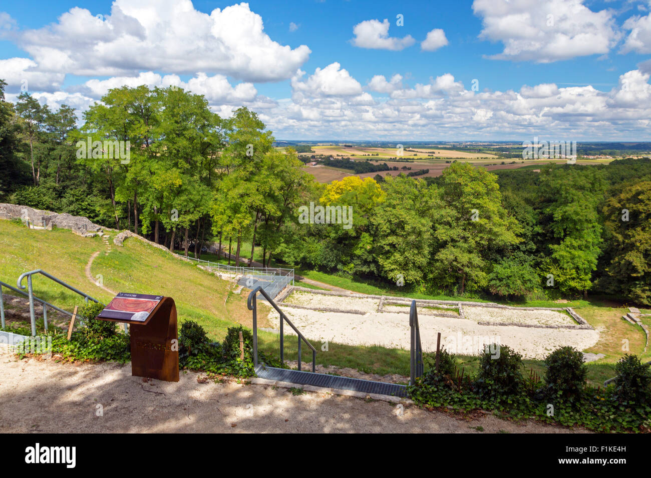 Gallo Roman Theatre, Bouchards, Saint Cybardeaux, Charente Maritime, France Stock Photo