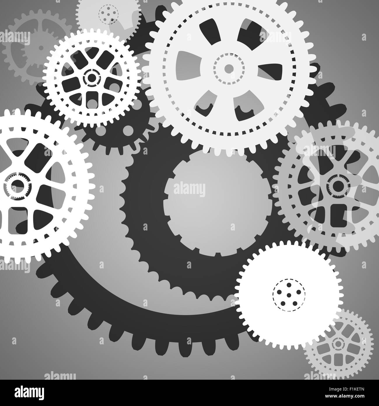 Different size wheels Black and White Stock Photos & Images Alamy