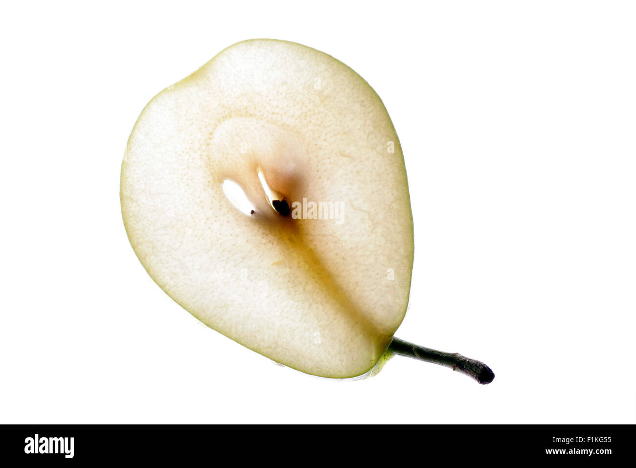 Slice of a pear. Stock Photo