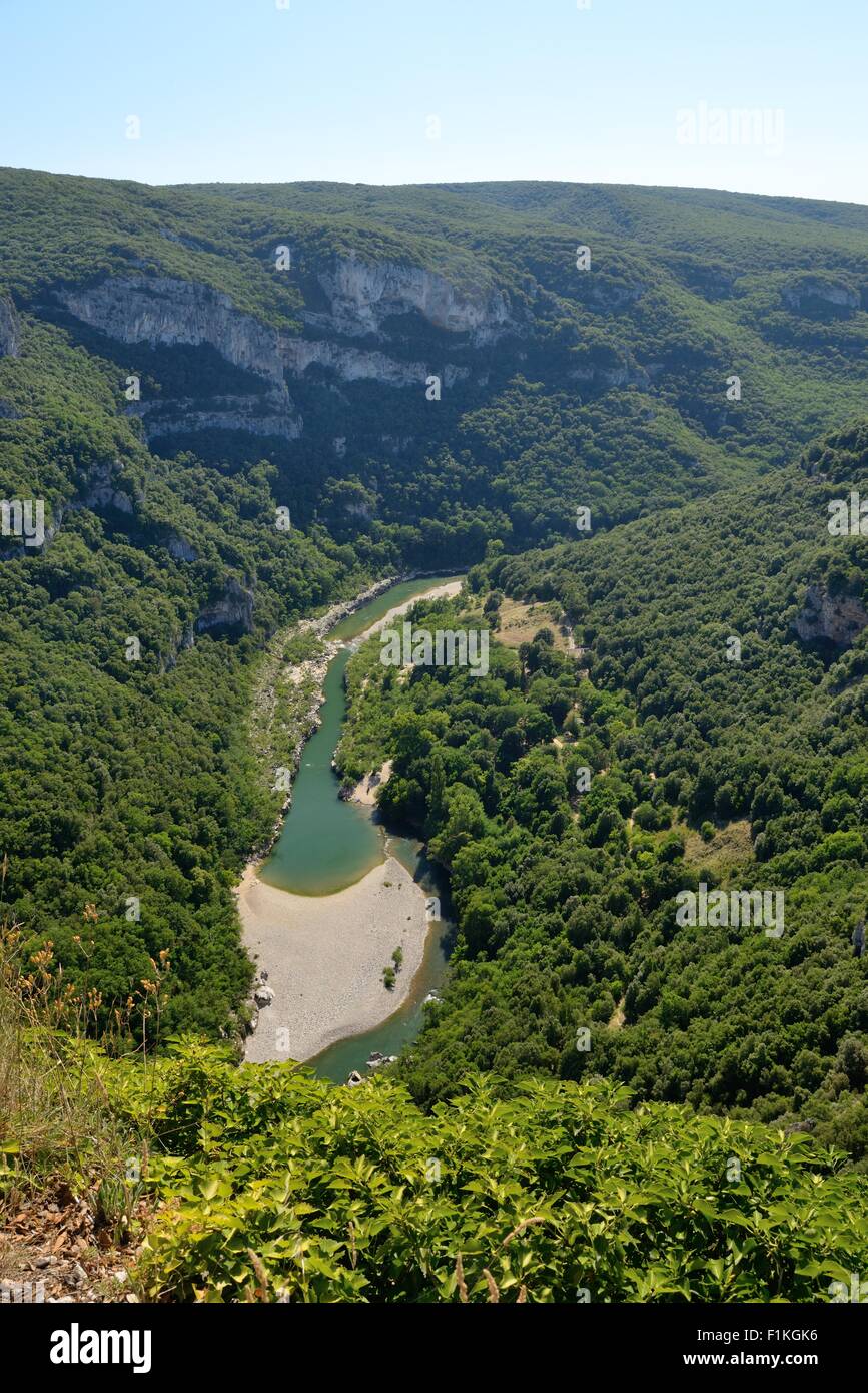 Les de l'Ardèche Stock Photo Alamy