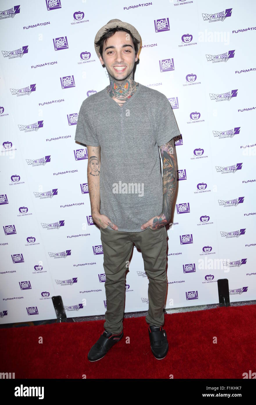 Dragon Ball Z: Resurrection 'F' held at Regal Cinemas LA LIVE 14 - Arrivals  Featuring: Romeo Lacoste Where: Los Angeles, California, United States When: 02 Jul 2015 Stock Photo